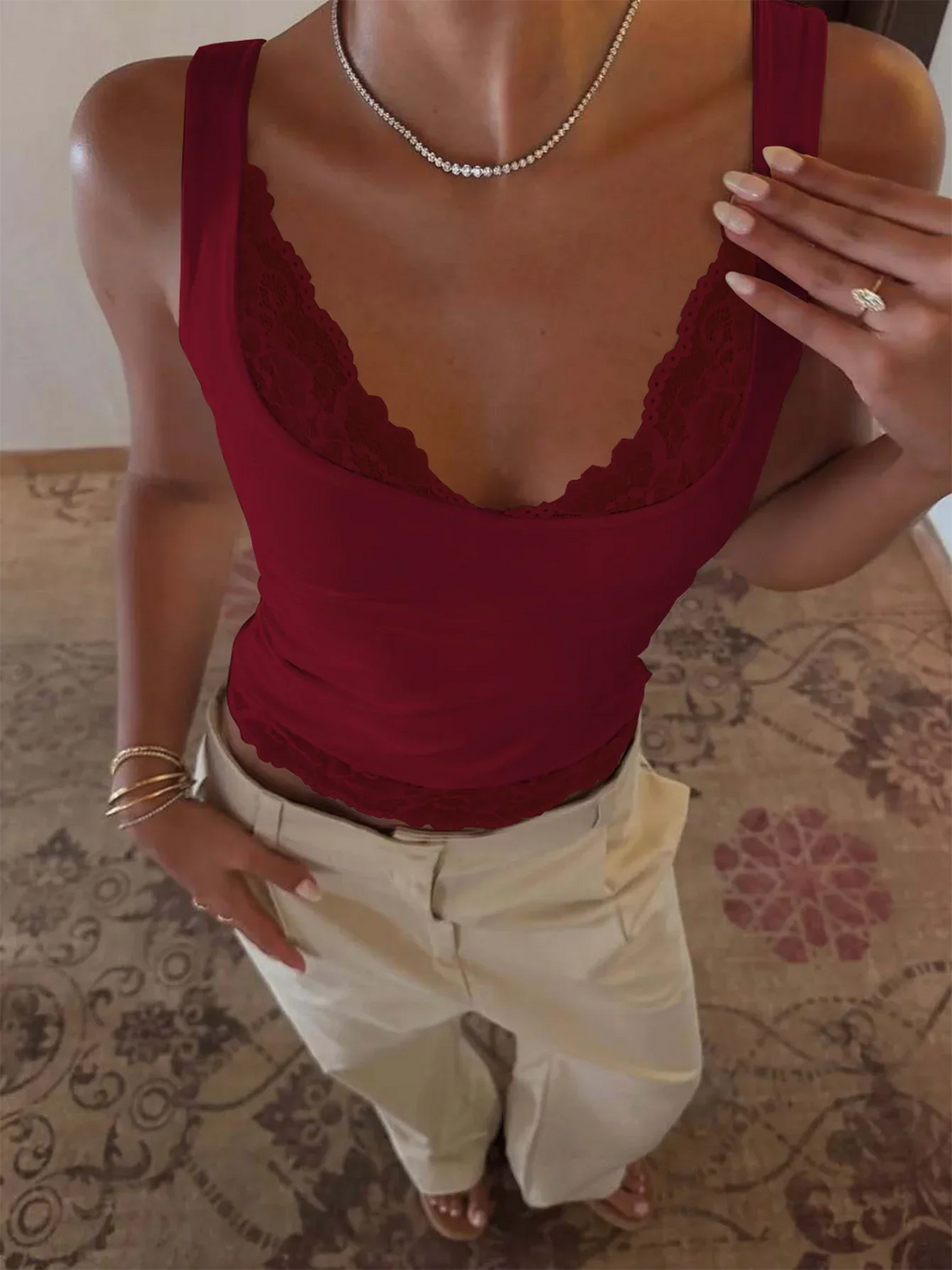 Musculosa Briana Lace CL